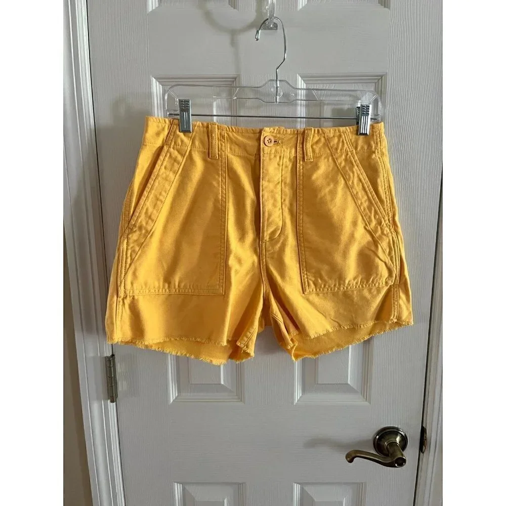 Gap Utility Yellow Womens Shorts Size 8